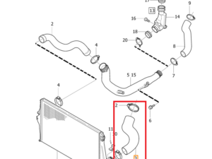 XC90 Intercoolerist tulev toru 2003-2005